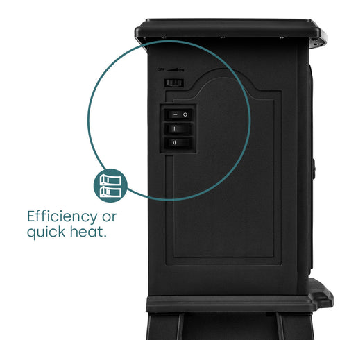 Bexton Electric Fireplace - Black